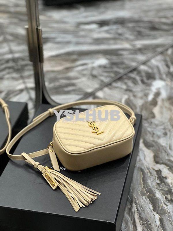 Replica YSL Saint Laurent Lou Belt Bag In Quilted Leather Nude 5