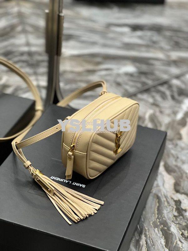 Replica YSL Saint Laurent Lou Belt Bag In Quilted Leather Nude 6