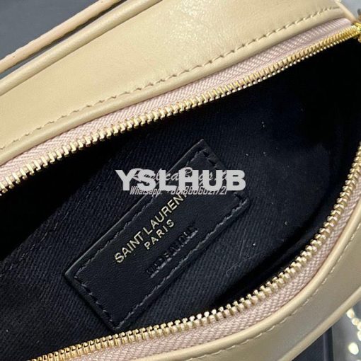 Replica YSL Saint Laurent Lou Belt Bag In Quilted Leather Nude 8