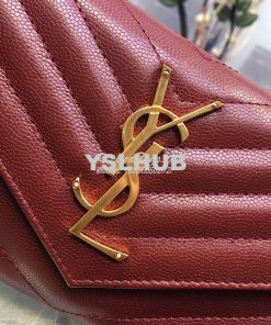 Replica YSL Saint Laurent Flap Wallet Textured Matelassé Leather 37226 2