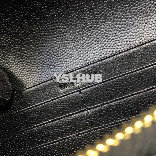 Replica YSL Saint Laurent Flap Wallet Textured Matelassé Leather 37226 7