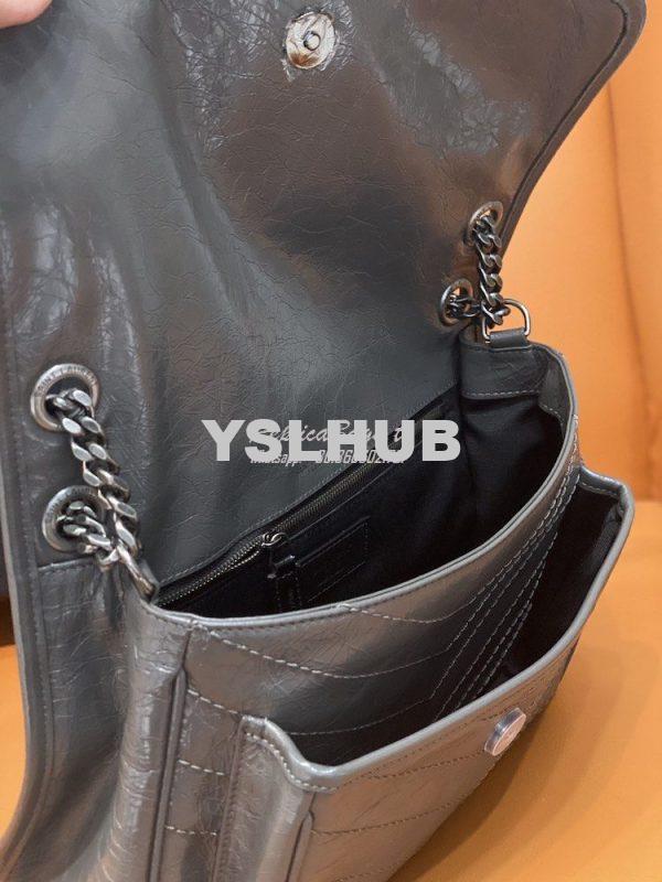 Replica YSL Saint Laurent Niki Chain Bag In Vintage Crinkled And Storm 4