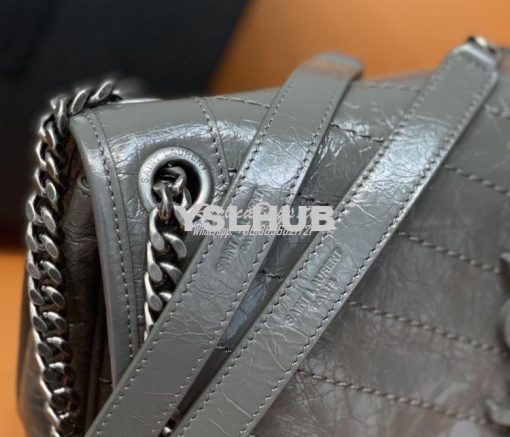 Replica YSL Saint Laurent Niki Chain Bag In Vintage Crinkled And Storm 6