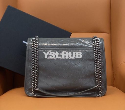 Replica YSL Saint Laurent Niki Chain Bag In Vintage Crinkled And Storm 7