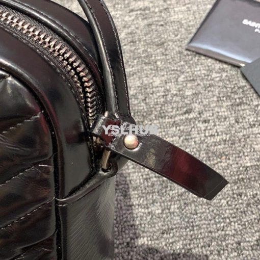 Replica YSL Saint Laurent Lou Camera Bag in quilted Black moroder Leat 8