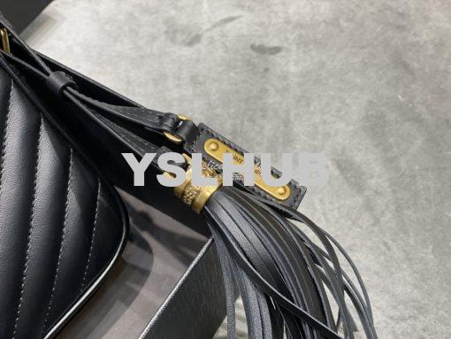 Replica YSL Saint Laurent  LouLou Camera Bag in quilted black leather 5