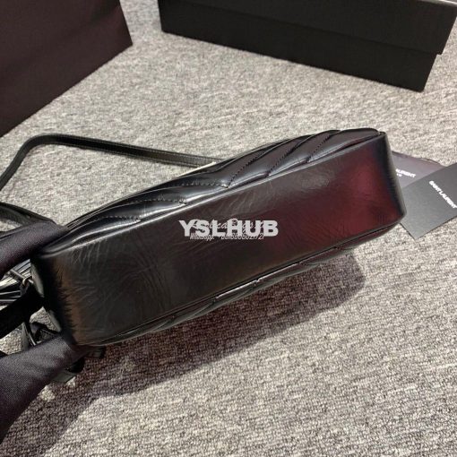 Replica YSL Saint Laurent Lou Camera Bag in quilted Black moroder Leat 10
