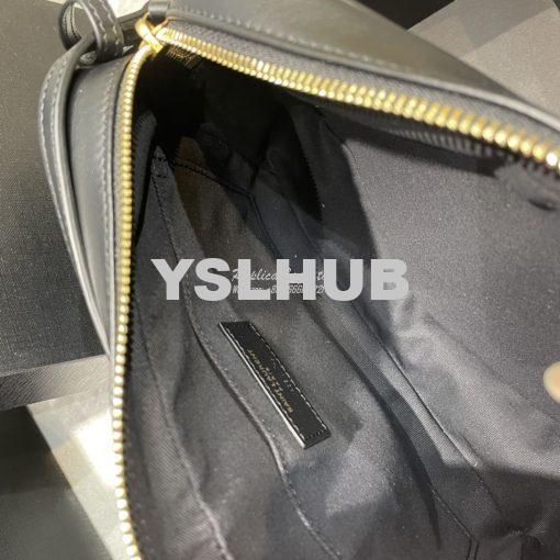 Replica YSL Saint Laurent  LouLou Camera Bag in quilted black leather 8