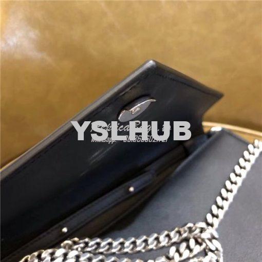 Replica YSL Saint Laurent Le Sept Chain Bag in black leather 5112620 7