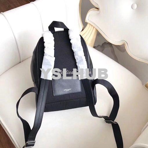 Replica YSL Saint Laurent mini toy city embroidered backpack in Black 8