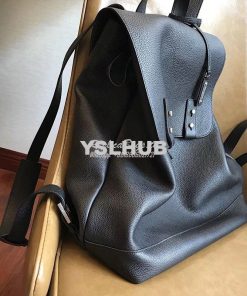 Replica YSL Saint Laurent Sac De Jour Backpack in Black Grained Leathe 2