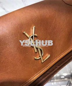 Replica YSL Saint Laurent Small Niki Chain Bag In cognac Leather 2