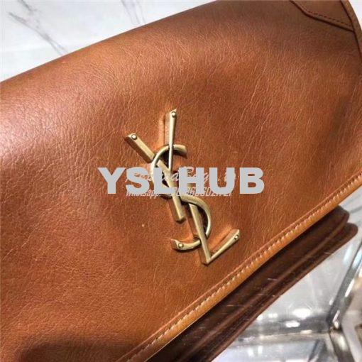 Replica YSL Saint Laurent Small Niki Chain Bag In cognac Leather 2