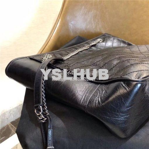 Replica YSL Saint Laurent Niki Large Black Vintage Leather Shopping Ba 6
