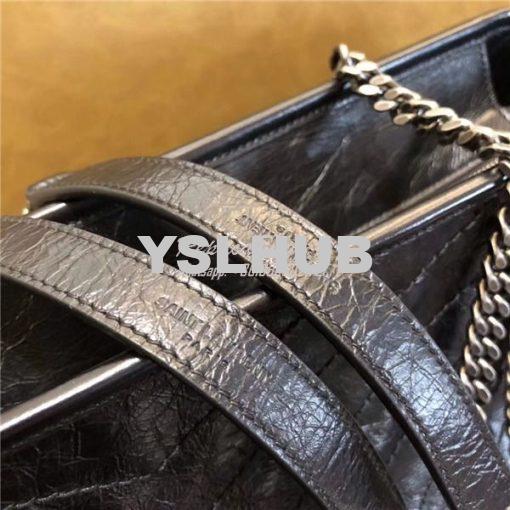 Replica YSL Saint Laurent Niki Large Black Vintage Leather Shopping Ba 9