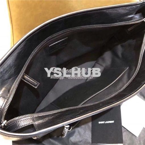 Replica YSL Saint Laurent Niki Large Black Vintage Leather Shopping Ba 10