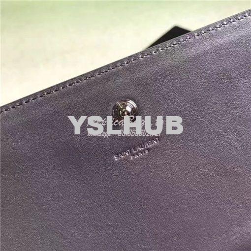 Replica YSL Monogram Saint Laurent Chain Wallet In Grey Crocodile Embo 9