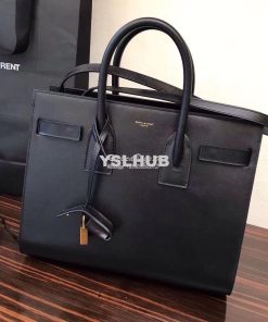 Replica YSL Yves Saint Laurent Classic Sac De Jour Bag in black leathe