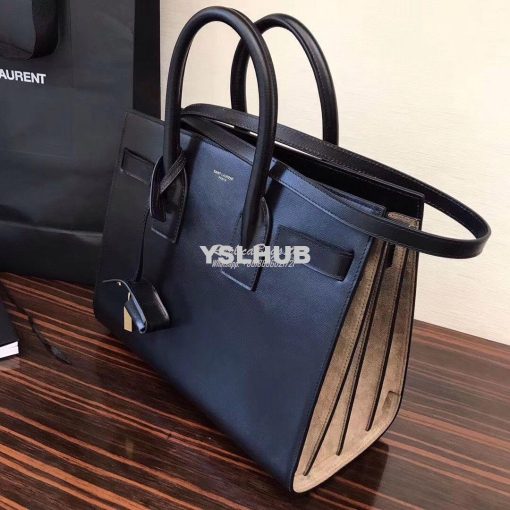 Replica YSL Yves Saint Laurent Classic Sac De Jour Bag in black leathe 2