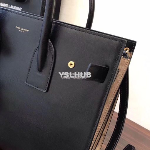 Replica YSL Yves Saint Laurent Classic Sac De Jour Bag in black leathe 6
