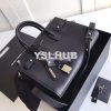 Replica YSL Saint Laurent Babylone Top Handle Bag In black Leather 18