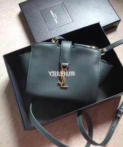 Replica YSL Yves Saint Laurent Toy Cabas Bag in Green
