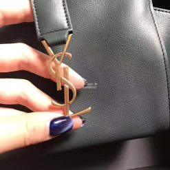 Replica YSL Yves Saint Laurent Toy Cabas Bag in Green 2