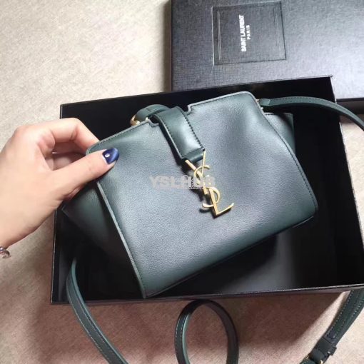 Replica YSL Yves Saint Laurent Toy Cabas Bag in Green 3