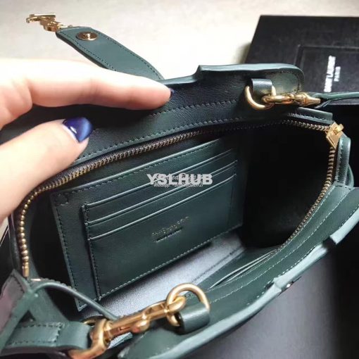 Replica YSL Yves Saint Laurent Toy Cabas Bag in Green 5