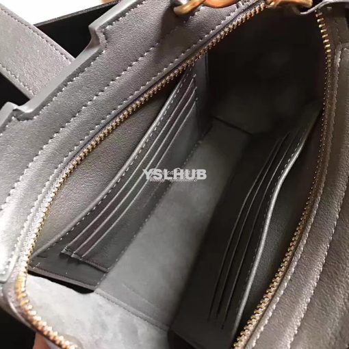 Replica YSL Yves Saint Laurent Toy Cabas Bag in Grey 5