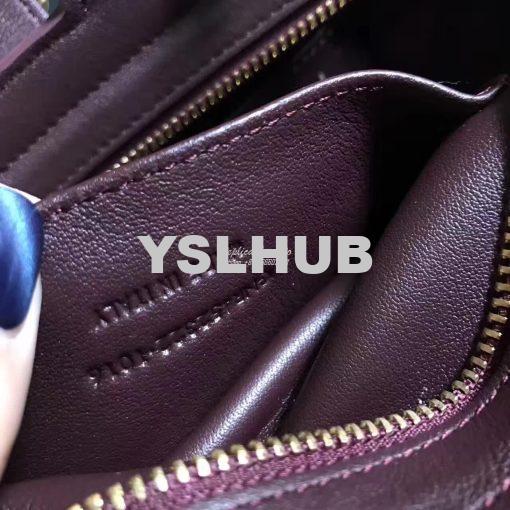 Replica YSL Yves Saint Laurent Toy Cabas Bag in Wine 10