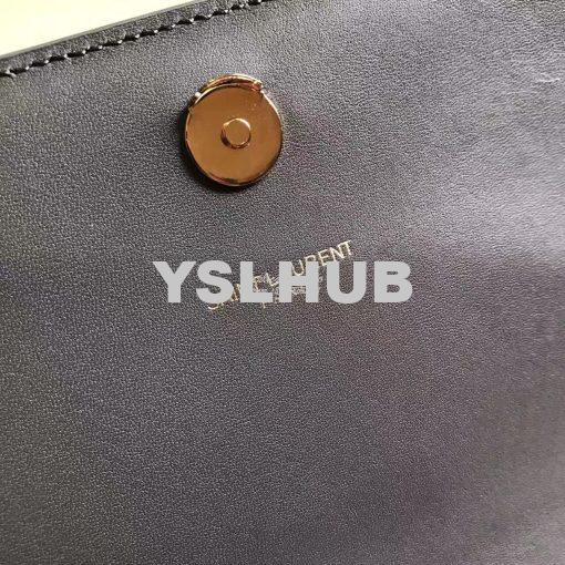 Replica YSL Classic Medium Monogram Saint Laurent Satchel In Grey Smoo 8