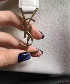Replica YSL Yves Saint Laurent Toy Cabas Bag in White