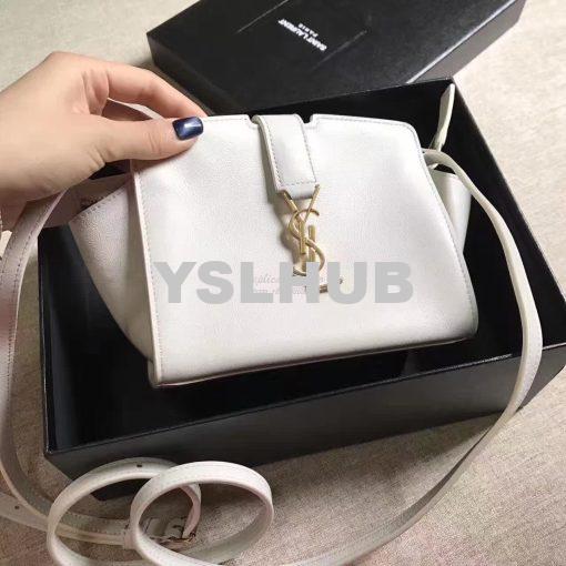 Replica YSL Yves Saint Laurent Toy Cabas Bag in White 4