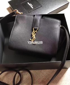 Replica YSL Yves Saint Laurent Toy Cabas Bag in Black