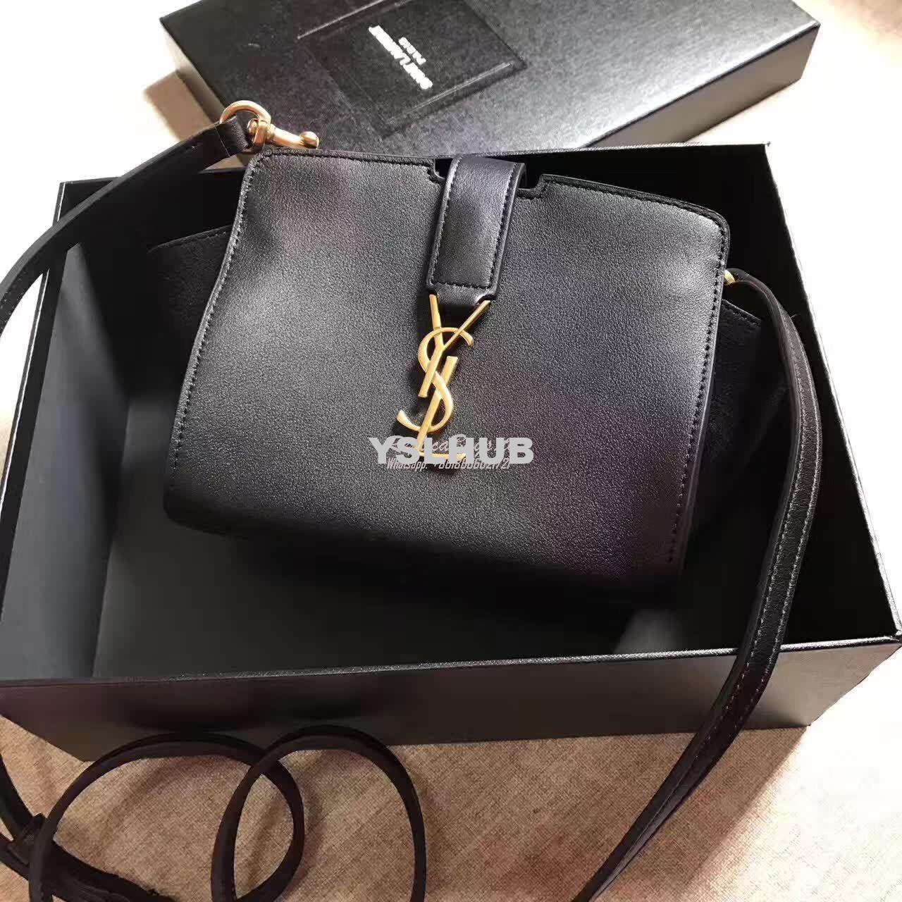 Replica YSL Yves Saint Laurent Toy Cabas Bag in Black