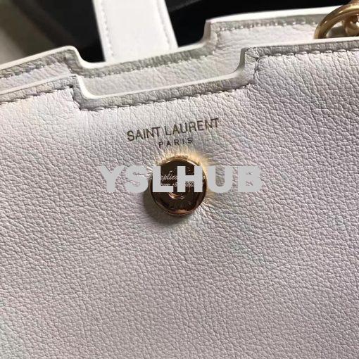 Replica YSL Yves Saint Laurent Toy Cabas Bag in White 7