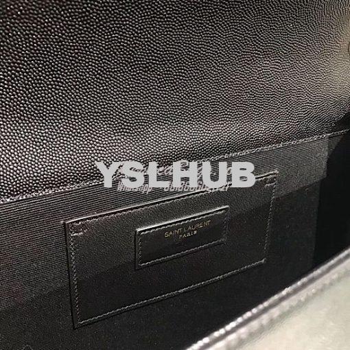 Replica YSL Saint Laurent Large Kate Chain Bag In Black Grain De Poudr 9