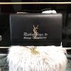 Replica YSL Saint Laurent Large Kate Chain Bag In Black Smooth Leather