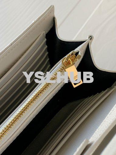 Replica YSL Saint Laurent Monogram Chain Wallet Grain De Poudre Textur 7