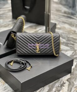 Replica YSL Saint Laurent Kate 99 Chain Bag In Quilted Lambskin 6606181 Black 2 Replica YSL Saint Laurent Kate 99 Chain Bag In Quilted Lambskin 6606181 Black 2