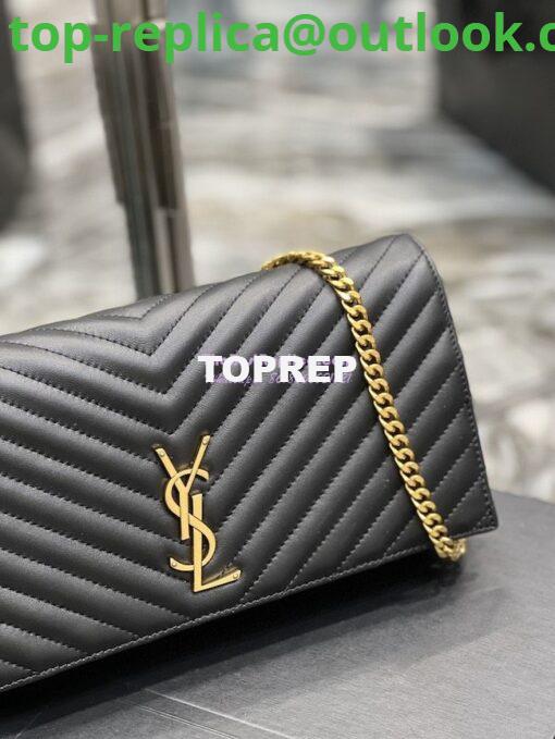 Replica YSL Saint Laurent Kate 99 Chain Bag In Quilted Lambskin 6606181 Black 4