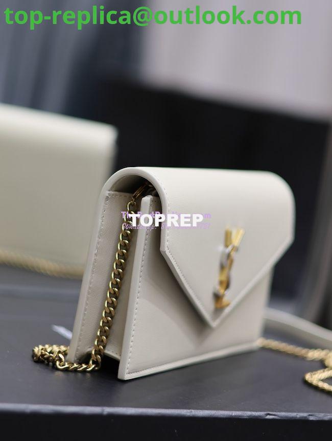 Replica YSL Saint Laurent Cassandre Envelope Chain Wallet In Smooth Leather 743050 Blanc 4 Replica YSL Saint Laurent Cassandre Envelope Chain Wallet In Smooth Leather 743050 Blanc 4