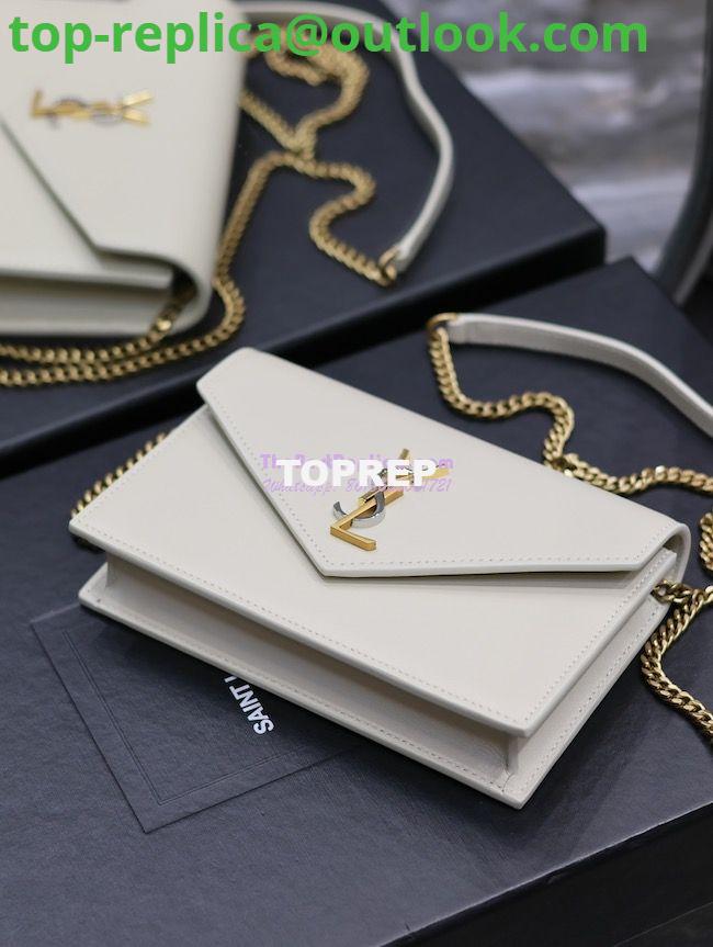 Replica YSL Saint Laurent Cassandre Envelope Chain Wallet In Smooth Leather 743050 Blanc 9 Replica YSL Saint Laurent Cassandre Envelope Chain Wallet In Smooth Leather 743050 Blanc 9