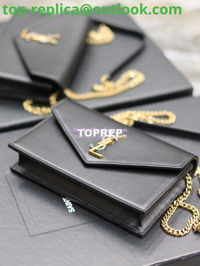 Replica YSL Saint Laurent Cassandre Envelope Chain Wallet In Smooth Leather 743050 Black 6 Replica YSL Saint Laurent Cassandre Envelope Chain Wallet In Smooth Leather 743050 Black 6