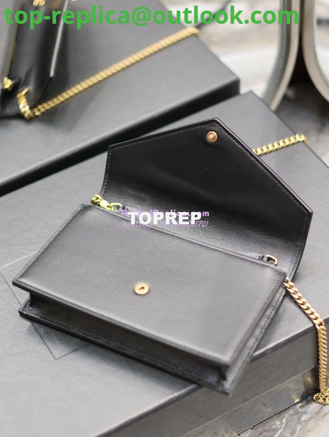 Replica YSL Saint Laurent Cassandre Envelope Chain Wallet In Smooth Leather 743050 Black 8 Replica YSL Saint Laurent Cassandre Envelope Chain Wallet In Smooth Leather 743050 Black 8