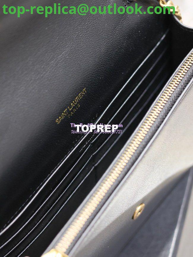 Replica YSL Saint Laurent Cassandre Envelope Chain Wallet In Smooth Leather 743050 Black 11 Replica YSL Saint Laurent Cassandre Envelope Chain Wallet In Smooth Leather 743050 Black 11