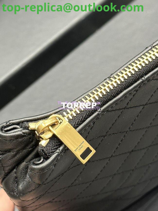 Replica YSL Saint Laurent Gaby Cosmetic Pouch In Quilted Leather 7339551 Black 8 Replica YSL Saint Laurent Gaby Cosmetic Pouch In Quilted Leather 7339551 Black 8