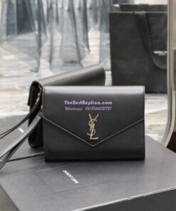 Replica YSL Saint Laurent Cassandre Flap Pouch In Smooth Leather 650858 Black 2 Replica YSL Saint Laurent Cassandre Flap Pouch In Smooth Leather 650858 Black 2