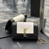 Replica YSL Saint Laurent Kate small chain bag in Patent Calfskin 469390 Black 13